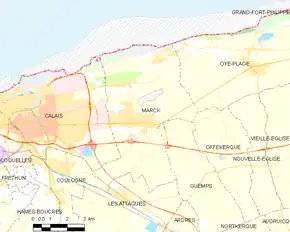 Poziția localității Marck