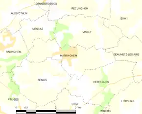 Poziția localității Matringhem