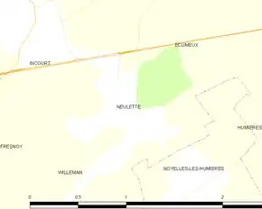 Poziția localității Neulette