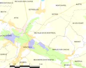 Poziția localității Neuville-sous-Montreuil