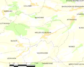 Poziția localității Nielles-lès-Bléquin