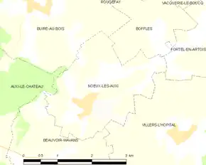 Poziția localității Nœux-lès-Auxi