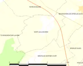 Poziția localității Nort-Leulinghem