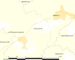 Poziția localității Noyellette