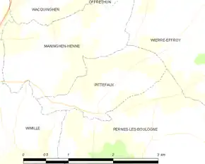 Poziția localității Pittefaux