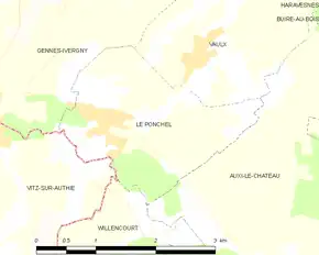 Poziția localității Le Ponchel
