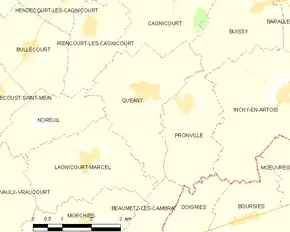 Poziția localității Quéant