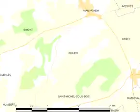 Poziția localității Quilen