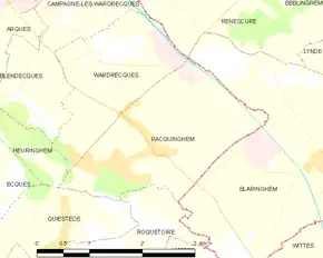 Poziția localității Racquinghem