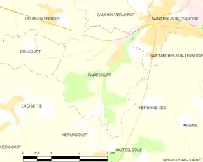 Poziția localității Ramecourt
