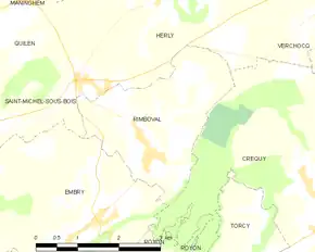 Poziția localității Rimboval