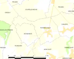 Poziția localității Ruisseauville