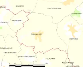 Poziția localității Sailly-au-Bois