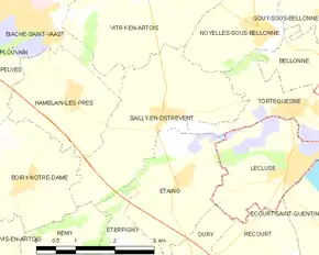 Poziția localității Sailly-en-Ostrevent