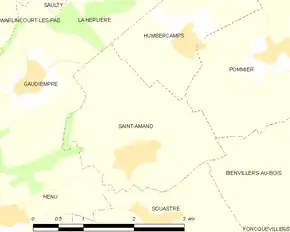 Poziția localității Saint-Amand