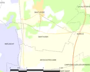Poziția localității Saint-Aubin
