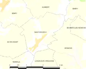 Poziția localității Saint-Denœux