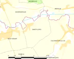 Poziția localității Saint-Floris