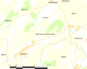 Poziția localității Saint-Michel-sous-Bois