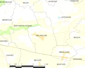 Poziția localității Vieil-Moutier