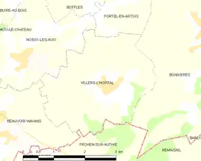 Poziția localității Villers-l'Hôpital