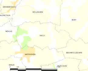 Poziția localității Vincly