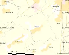 Poziția localității Wailly