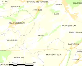 Poziția localității Wismes