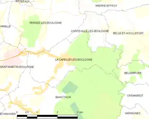 Poziția localității La Capelle-lès-Boulogne