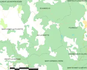 Poziția localității Aix-la-Fayette