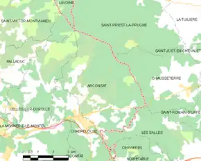 Poziția localității Arconsat