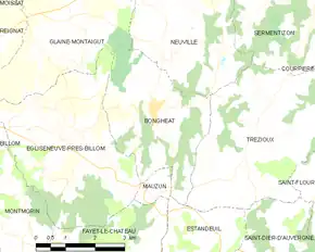 Poziția localității Bongheat