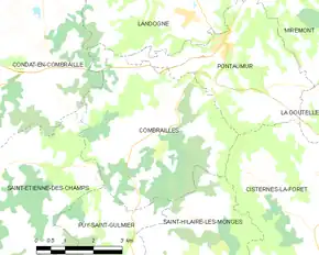 Poziția localității Combrailles