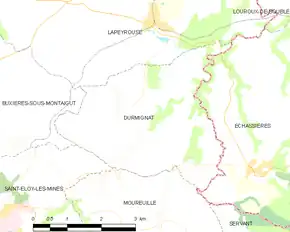 Poziția localității Durmignat