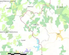 Poziția localității Fernoël