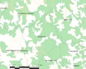 Poziția localității Grandval