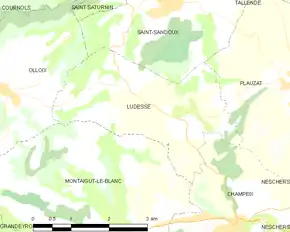 Poziția localității Ludesse