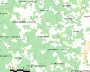 Poziția localității Le Monestier