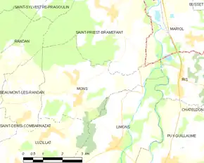 Poziția localității Mons