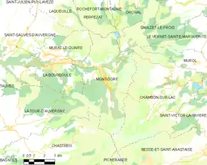 Poziția localității Mont-Dore