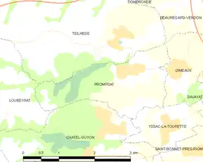 Poziția localității Prompsat