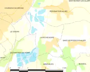 Poziția localității La Roche-Noire