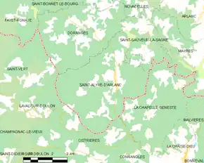 Poziția localității Saint-Alyre-d'Arlanc