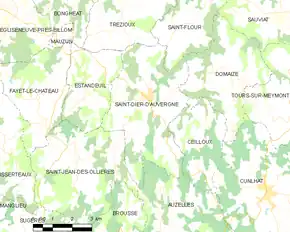 Poziția localității Saint-Dier-d'Auvergne