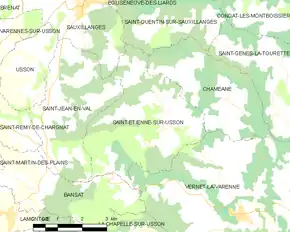 Poziția localității Saint-Étienne-sur-Usson