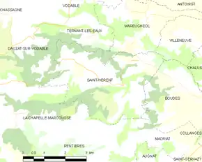 Poziția localității Saint-Hérent