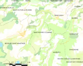 Poziția localității Saint-Pierre-Colamine