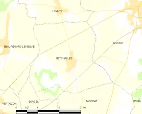Poziția localității Seychalles