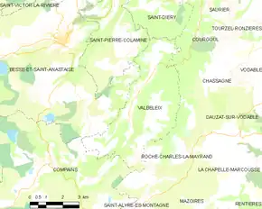 Poziția localității Valbeleix