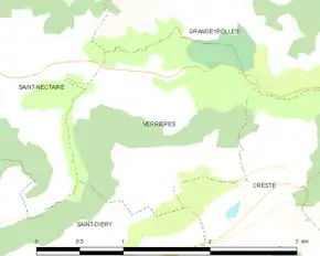 Poziția localității Verrières